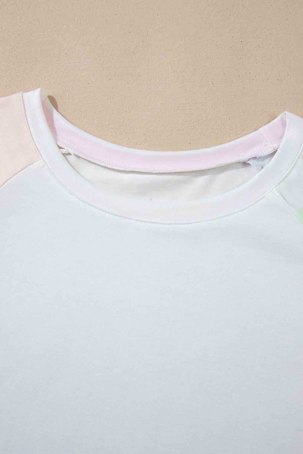 Rainbow Striped Round Neck T Shirt and Shorts Lounge Set