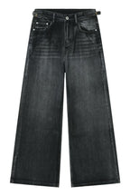 Men's Wide Leg Jeans with Pockets