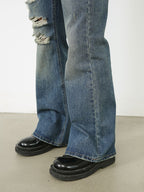 Men's Distressed Jeans with Pockets