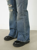 Men's Distressed Jeans with Pockets - felvior