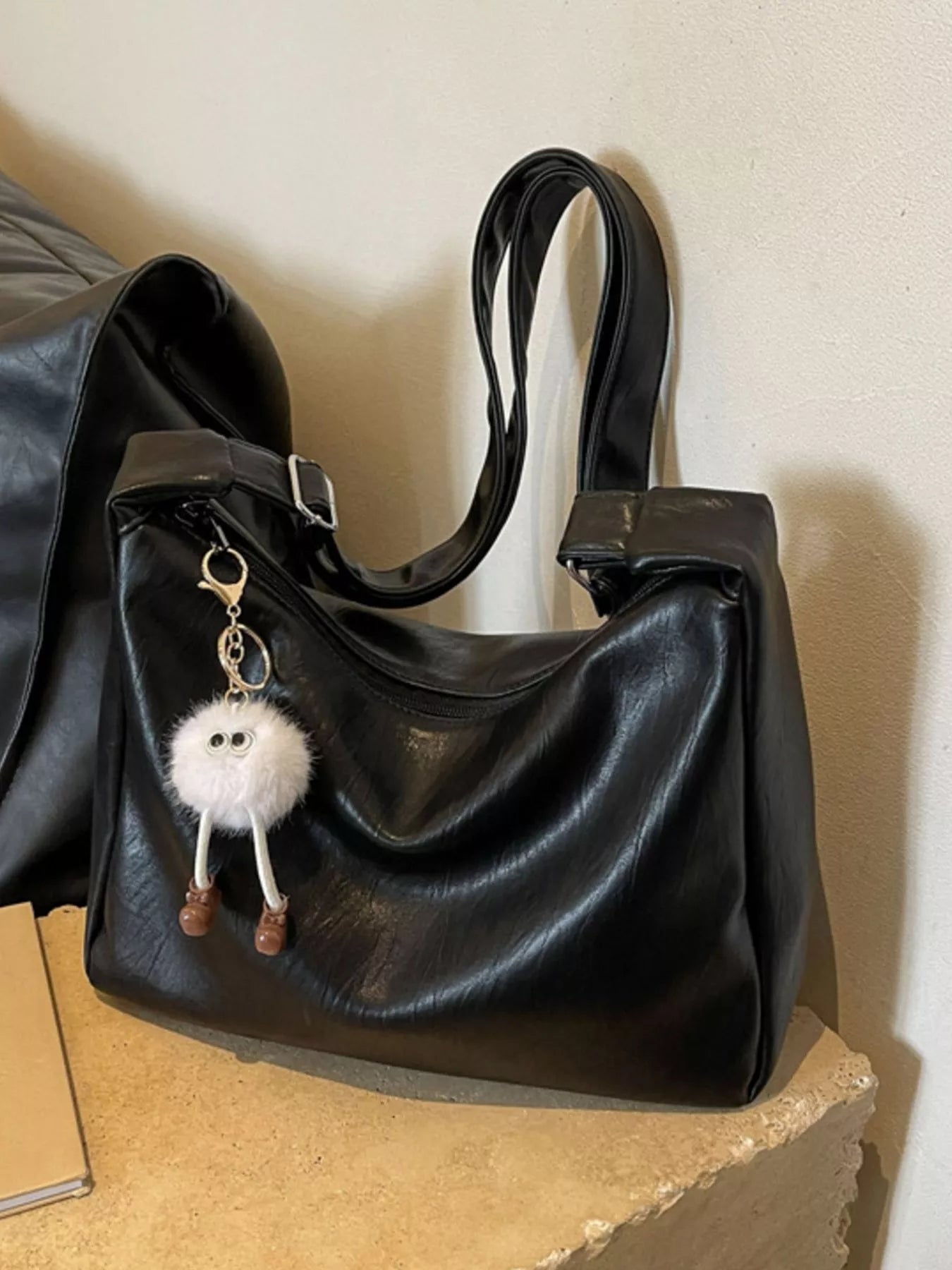 Leather Adjustable Strap Crossbody Bag Secondary image