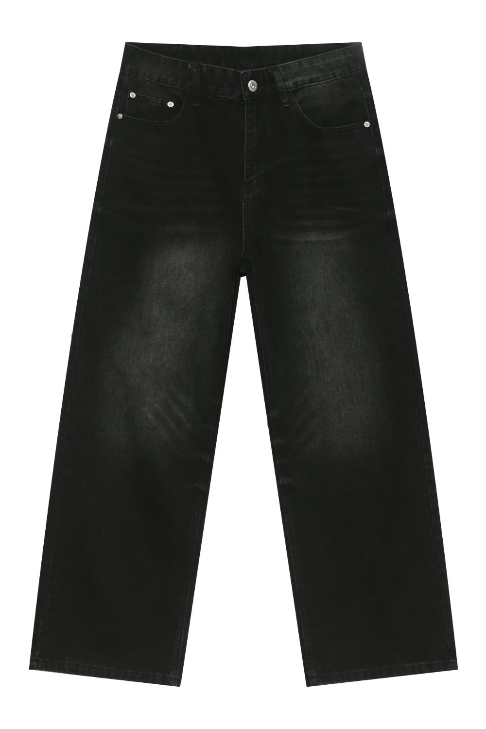 Men's Mid Rise Wide Leg Jeans