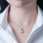 2 Carat Moissanite 925 Sterling Silver Pendant Necklace