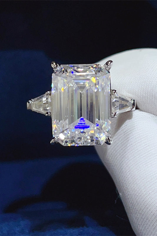 10 Carat Moissanite 925 Sterling Silver Ring - felvior