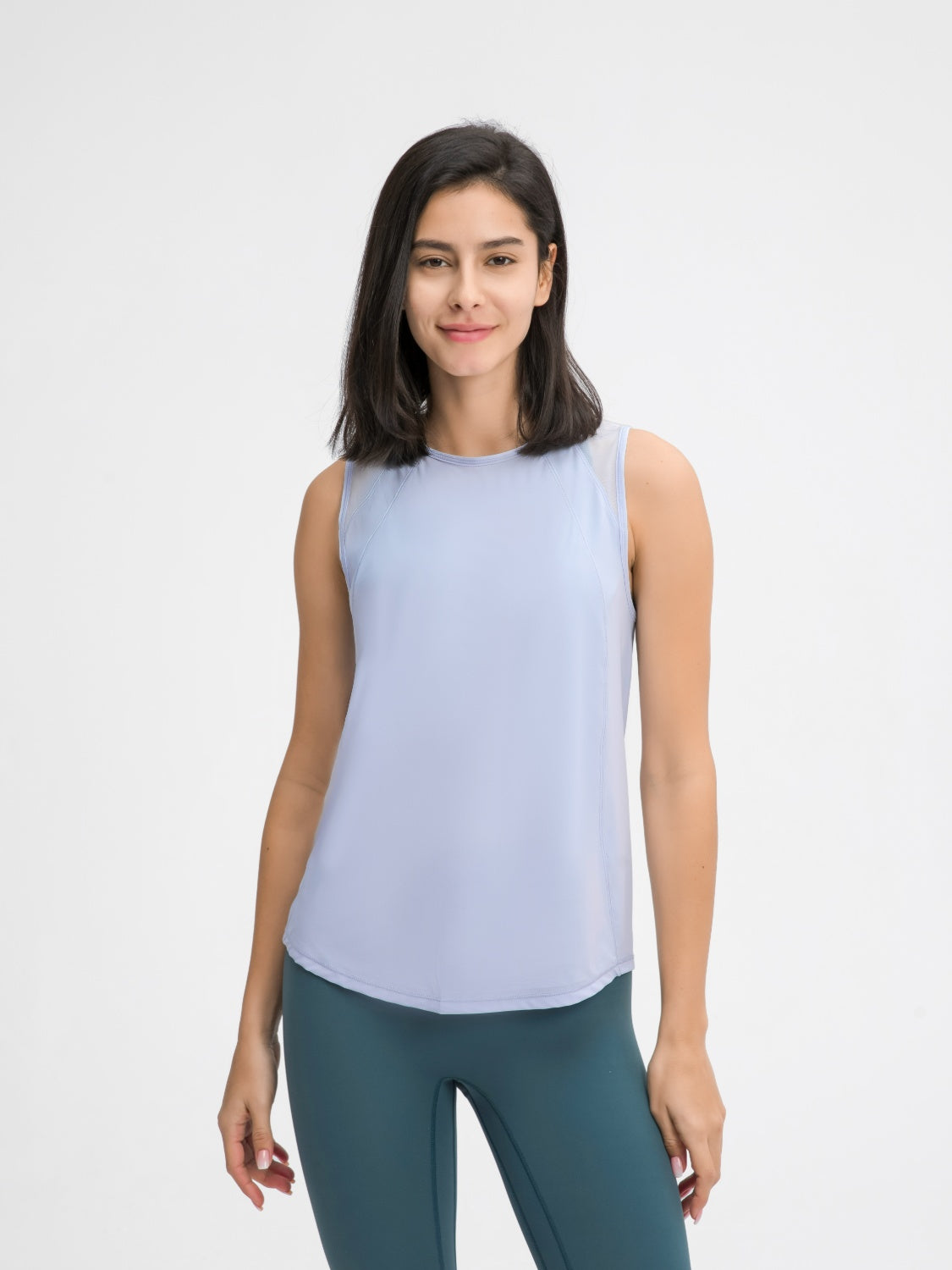 Millennia Cutout Back Round Neck Active Tank
