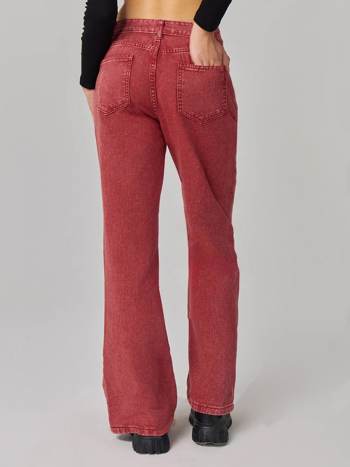 Bootcut Jeans with Pockets - felvior