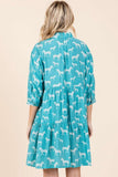 Mittoshop Zebra Print Button Down Shirt Mini Dress - felvior
