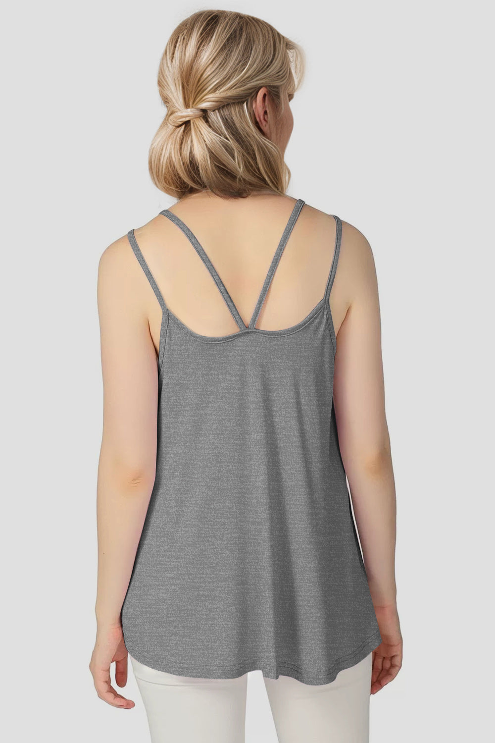 Basic Bae Bamboo Scoop Neck Double Spaghetti Straps Cami - felvior