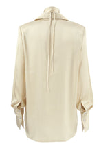 Button Down Long Sleeve Satin Shirt
