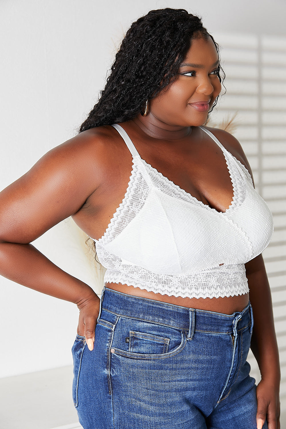 JadyK Skye Full Size Lace Bralette - felvior