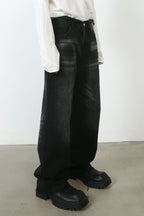 Men's Frayed Hem Jeans