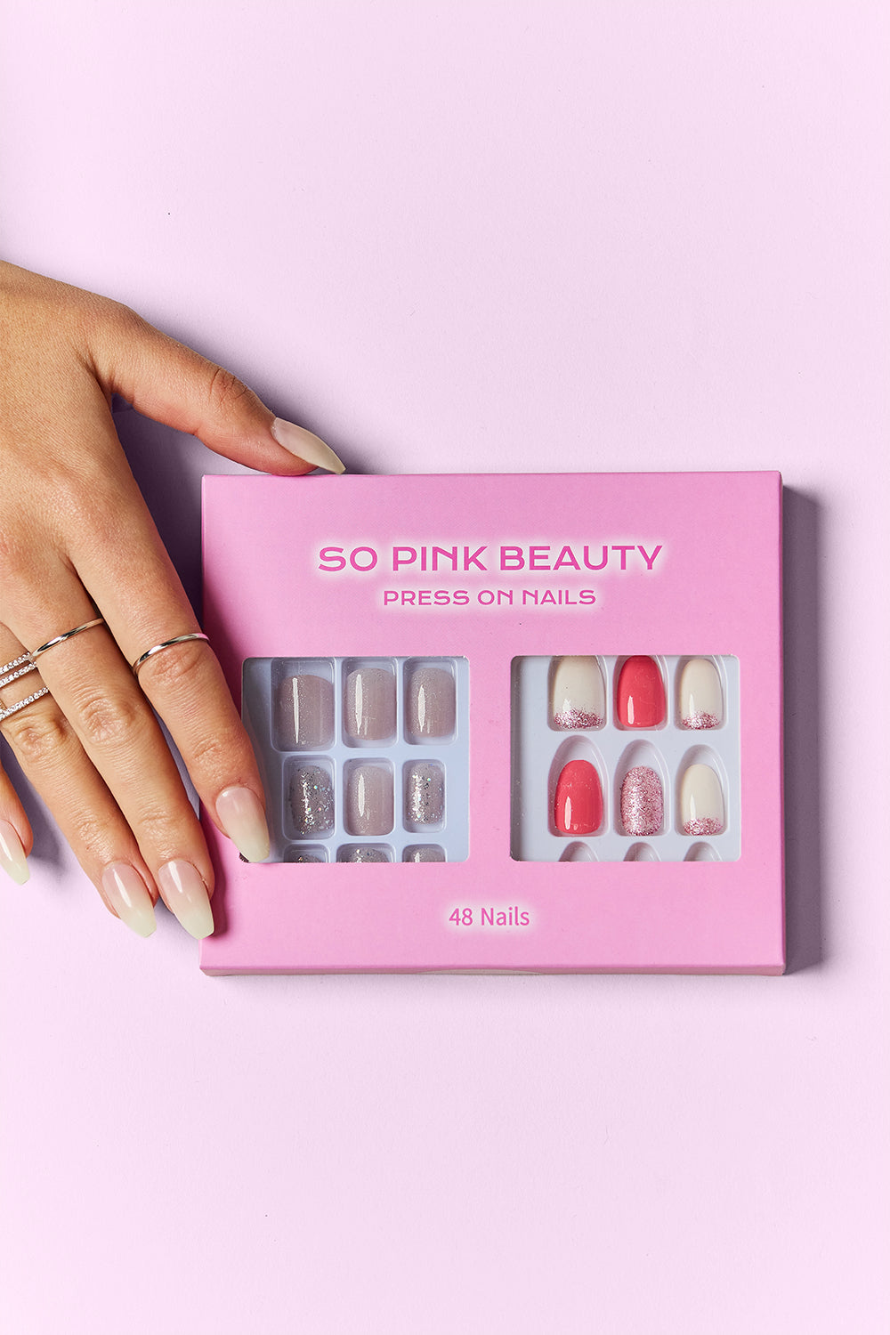 SO PINK BEAUTY Press On Nails 2 Packs - felvior