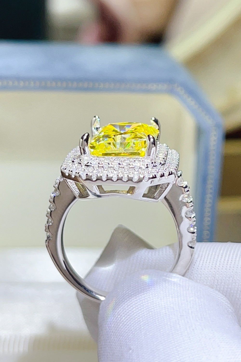 2 Carat Moissanite 925 Sterling Silver Ring - felvior
