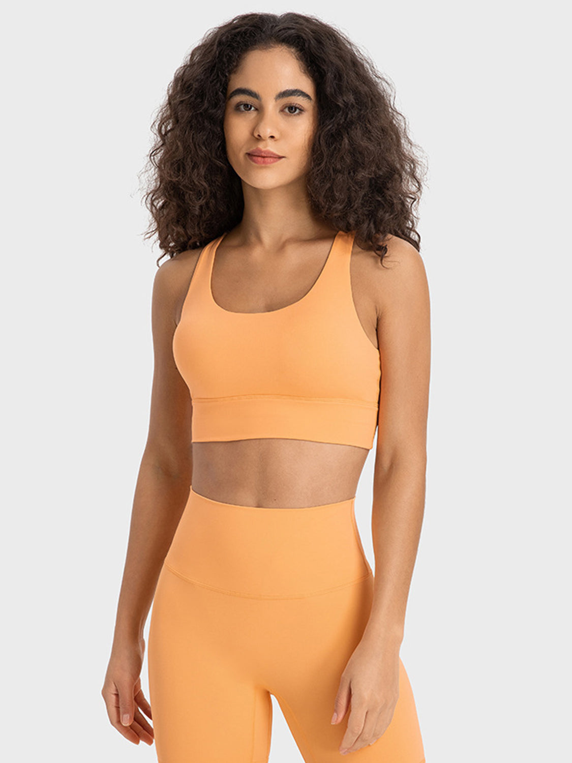 Millennia Crisscross Scoop Neck Active Tank - felvior
