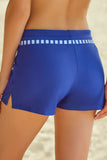 Full Size Run Contrast Drawstring Swim Bottoms - felvior