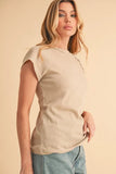 Aemi+Co Round Neck Short Sleeve T-Shirt