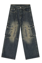 Men's Wide Leg Cargo Jeans