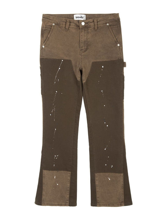 Men's Color Block Jeans with Pockets - felvior