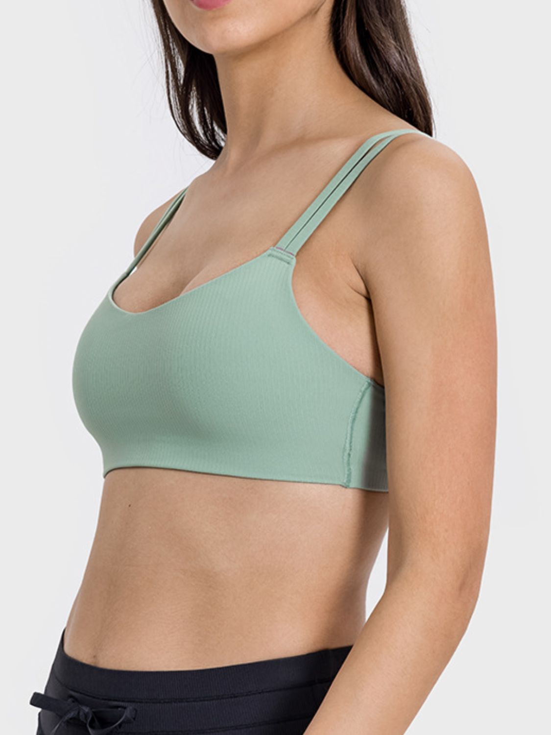Millennia Scoop Neck Double Strap Active Cami - felvior