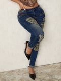 Distressed Skinny Jeans - felvior