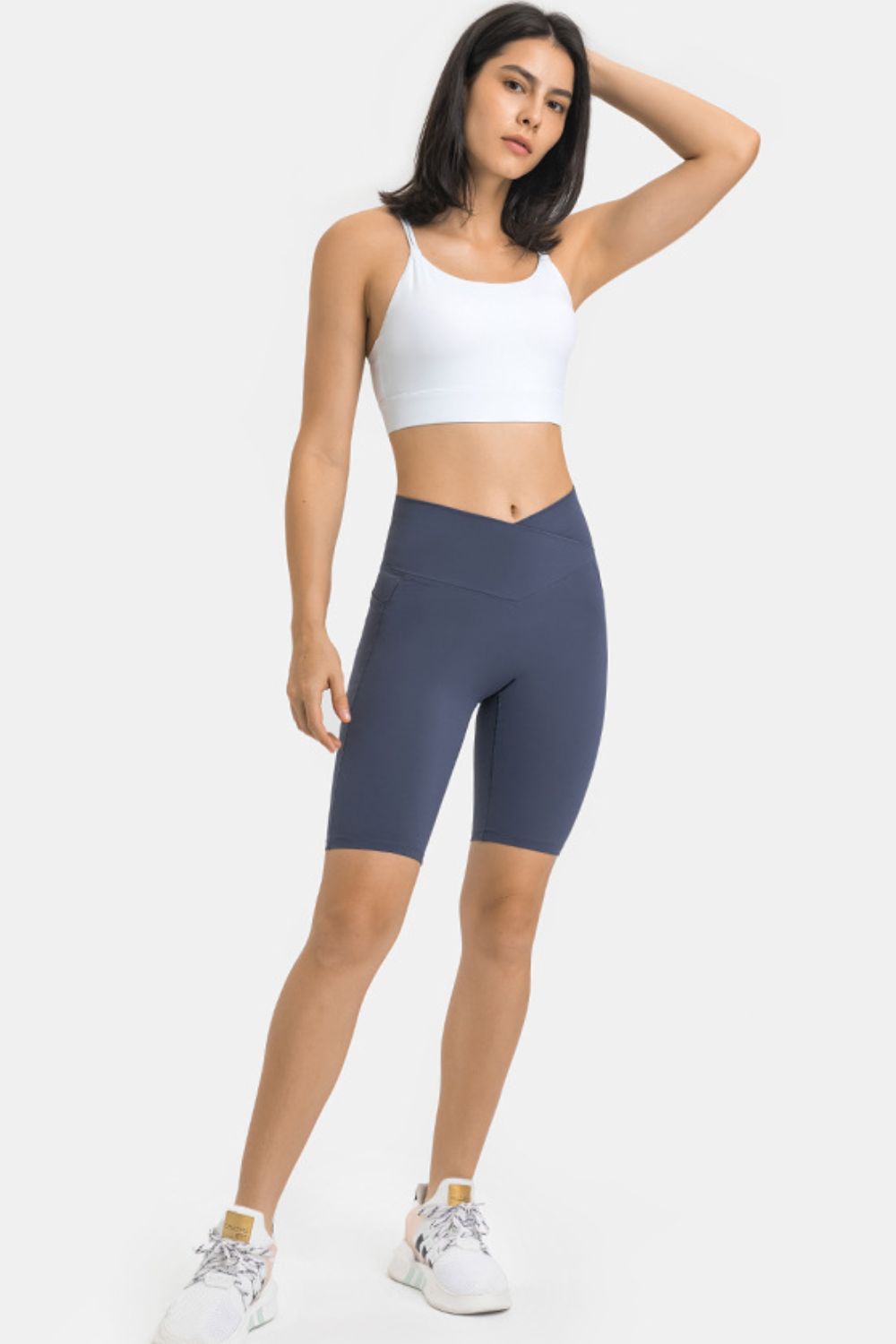 Millennia High Waist Biker Shorts with Pockets - felvior