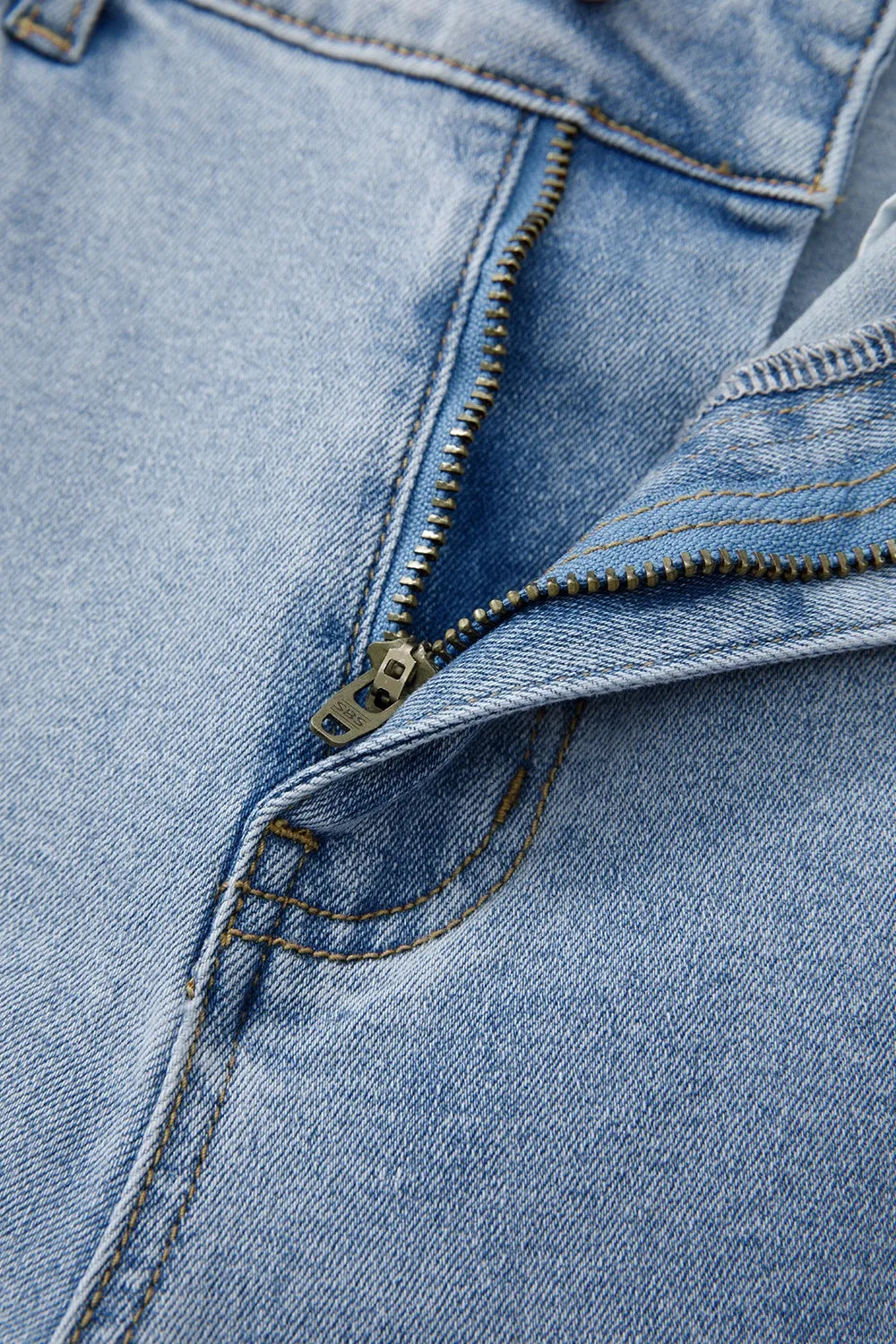 Bowknot Decor Cargo Jeans - felvior