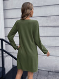 Ivy Lane Button Down V-Neck Mini Dress - felvior