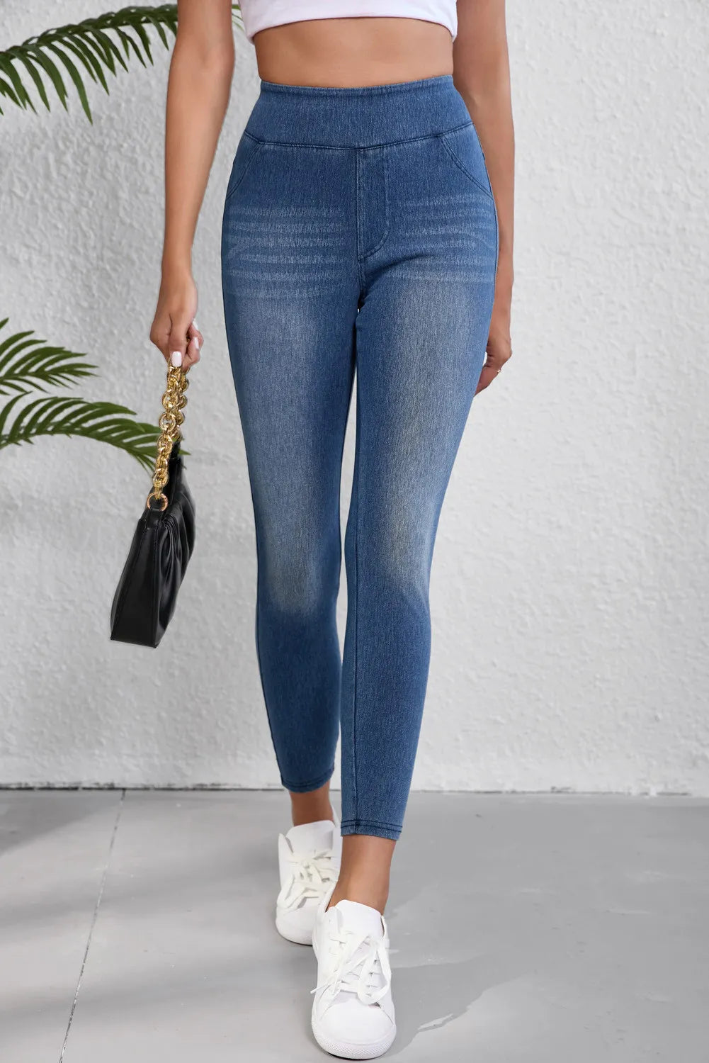 High Waist Skinny Jeans - felvior