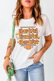 THANKFUL Round Neck Short Sleeve T-Shirt - felvior