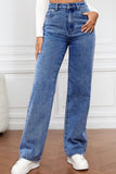 High Waist Straight Jeans - felvior