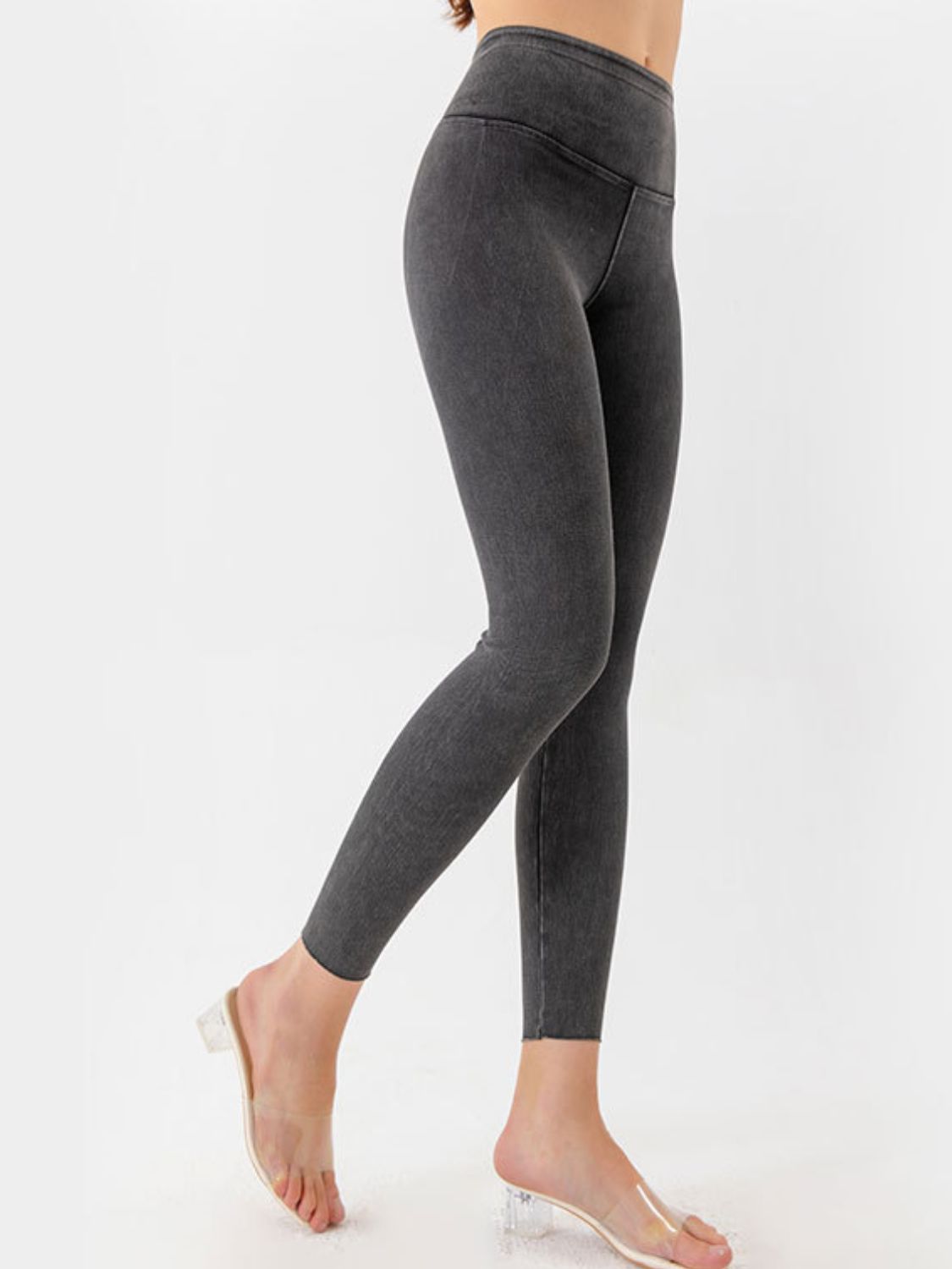 Wide Waistband Cropped Jeans - felvior