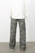 Men's Baggy Jeans with Cargo Pockets