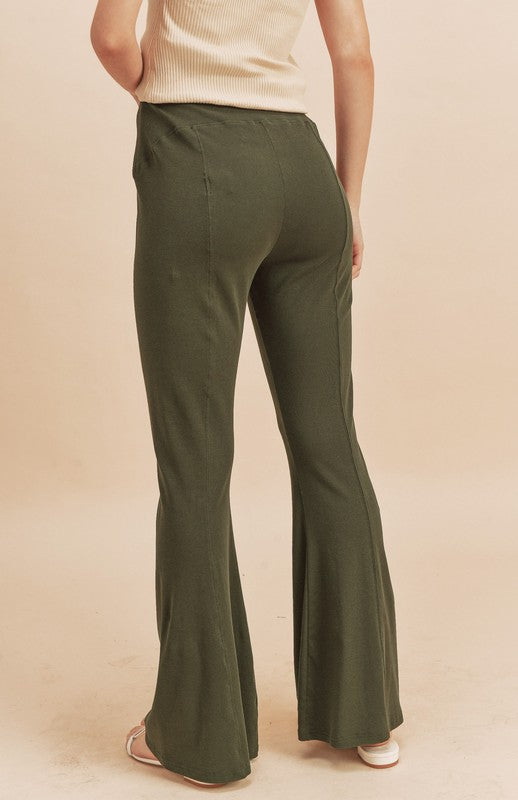 Aemi + Co High Waist Flare Pants - felvior