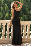 One-Shoulder Backless Maxi Dress - felvior