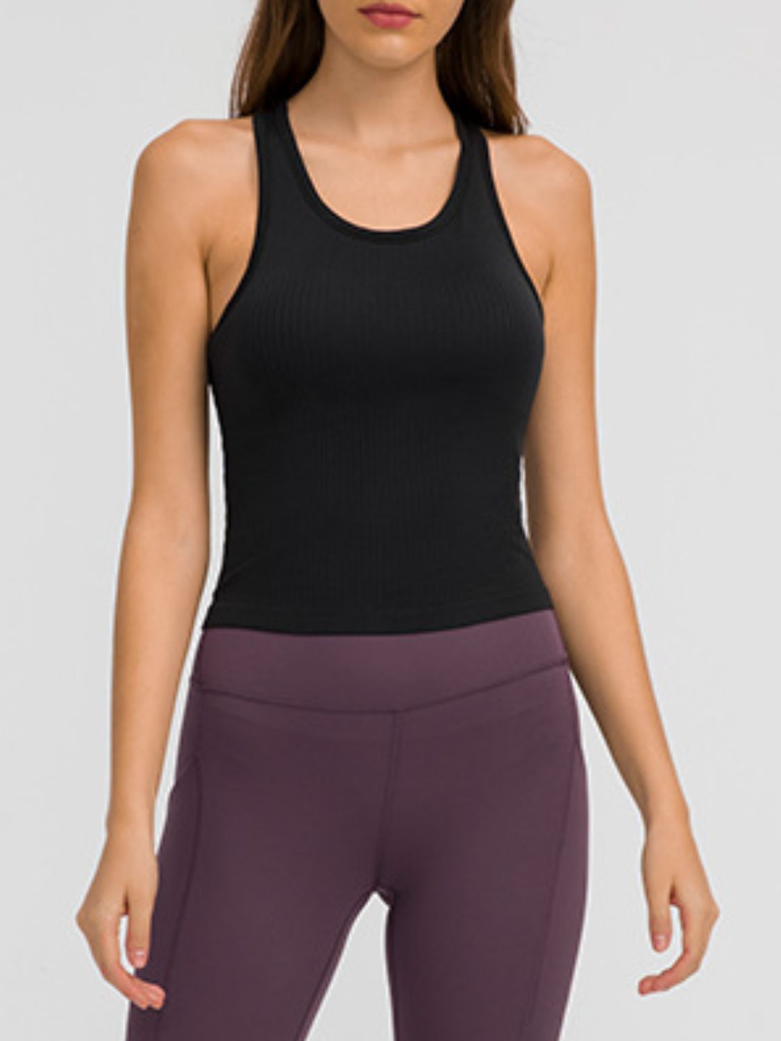 Millennia Round Neck Racerback Active Tank - felvior