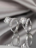 2 Carat Moissanite 925 Sterling Silver Huggie Earrings - felvior
