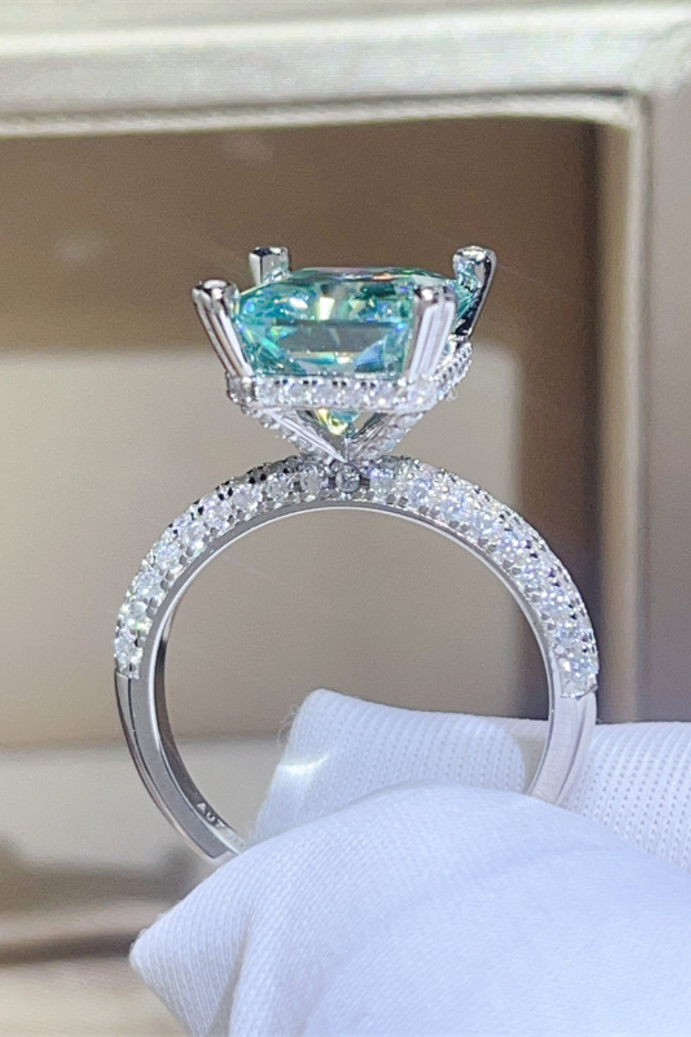 5 Carat Moissanite 925 Sterling Silver Ring - felvior