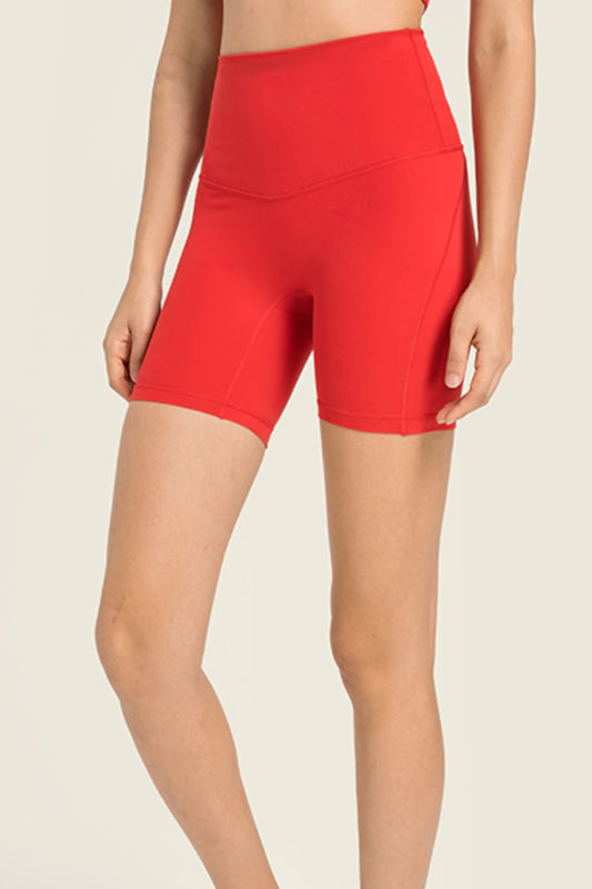 Millennia Seamless High-Rise Wide Waistband Biker Shorts - felvior