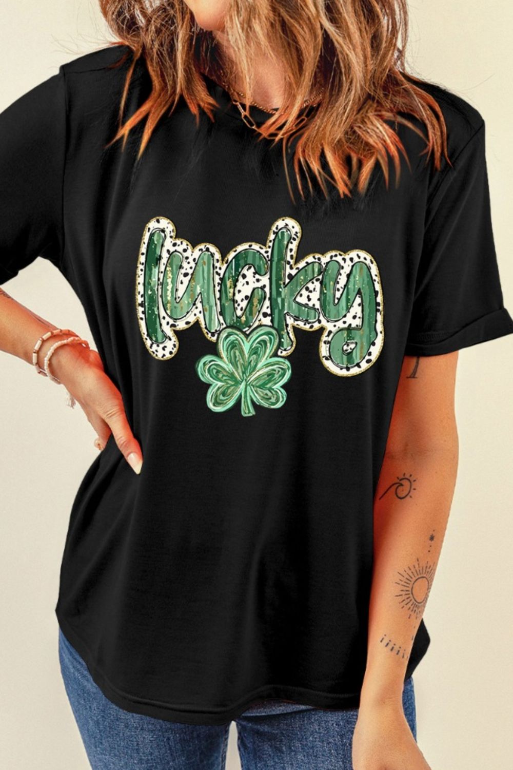Lucky Clover Graphic T-Shirt Hauptbild