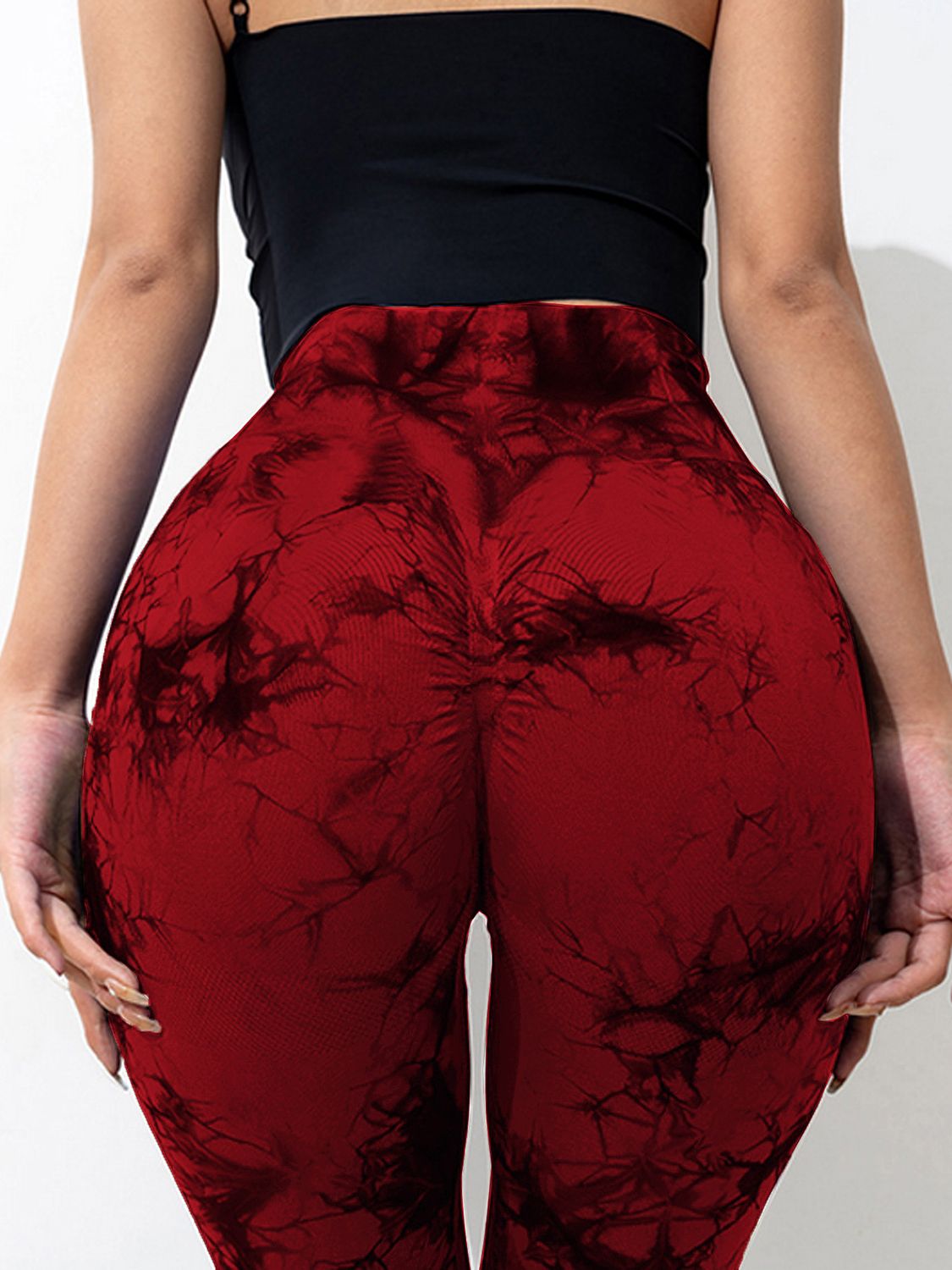 Tie-Dye High Waist Active Leggings - felvior