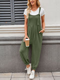 Lovelet Knotted Strap Overalls with Pockets - felvior