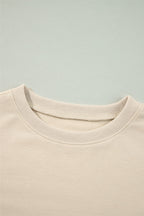 Ruffled Round Neck Long Sleeve Blouse