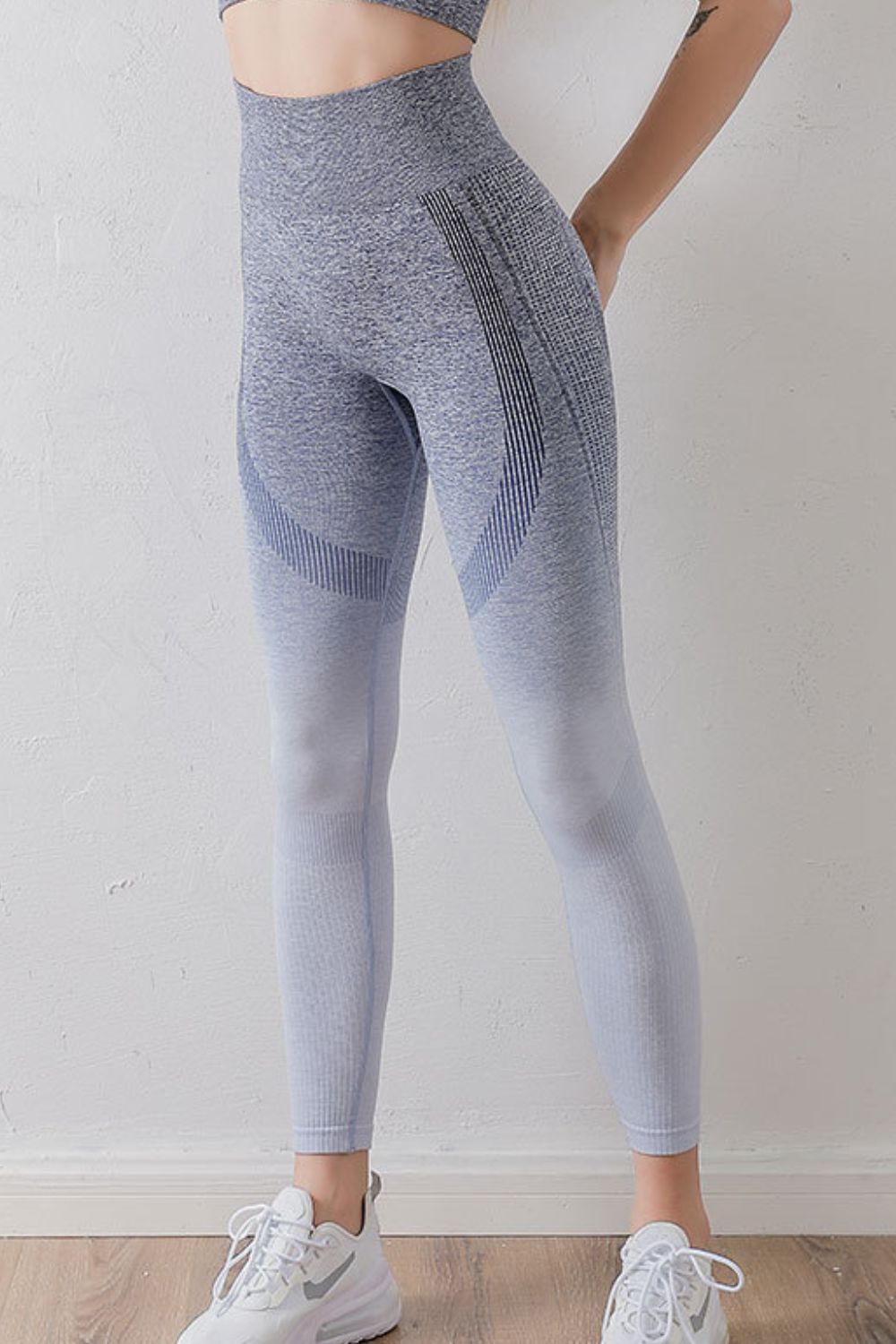 Gradient High Waist Sports Leggings - felvior