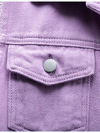 Full Size Button Down Raw Hem Sleeveless Denim Jacket Plus Size