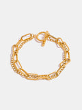 18K Gold-Plated Stainless Steel Chain Bracelet - felvior