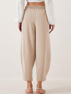 Full Size Drawtising Cropped Jogger Pants Plus Size