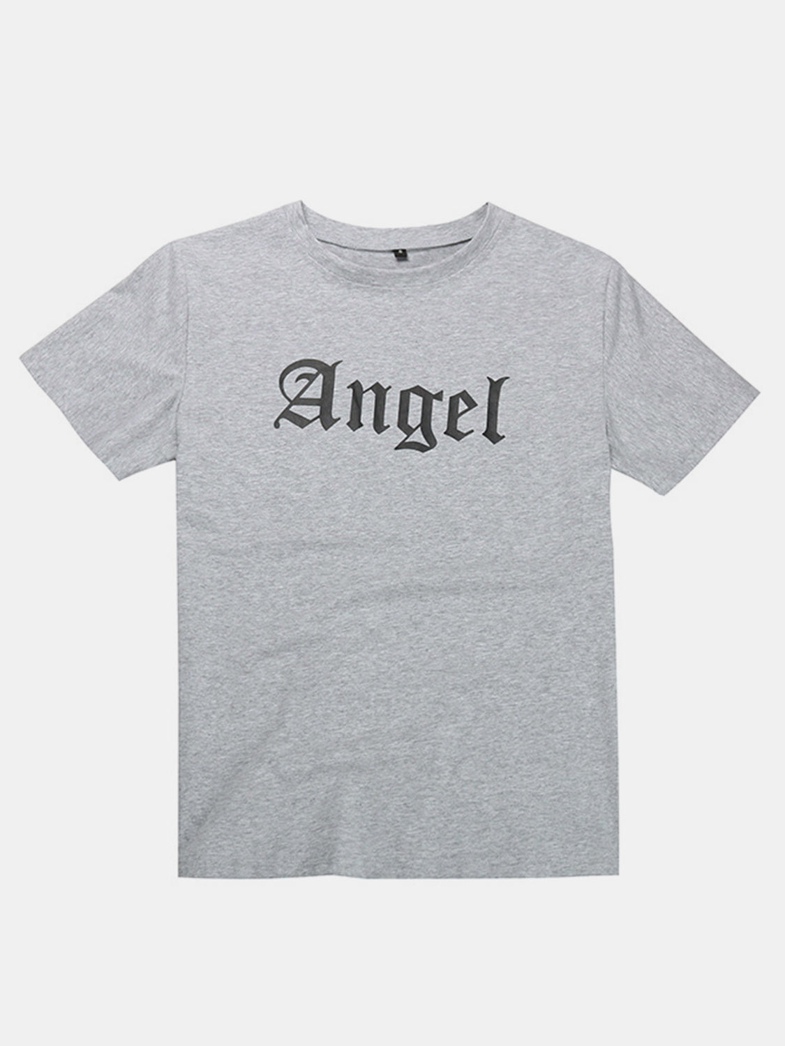 Perfee ANGEL Round Neck Short Sleeve T-Shirt - felvior
