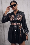 Ivy Lane Tied Leopard Snap Down Trench Coat - felvior
