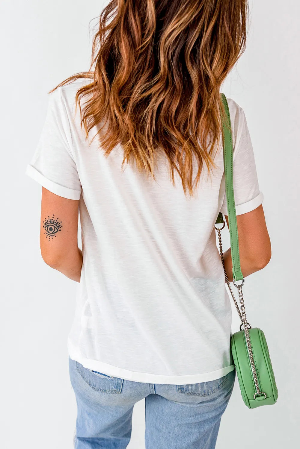 Graphic Round Neck Short Sleeve T-Shirt - felvior
