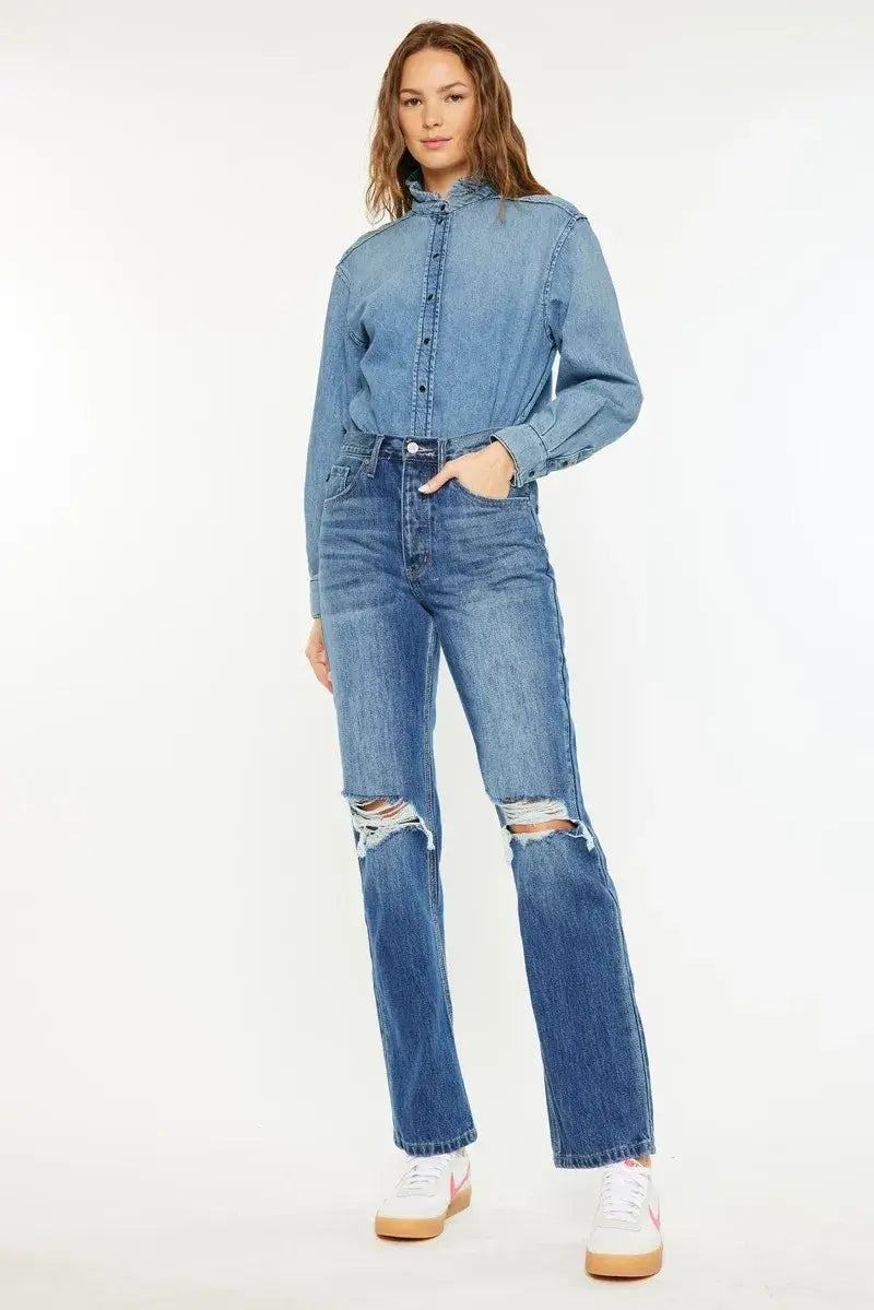 Kancan Ultra High Rise 90's Boyfriend Jeans Hauptbild